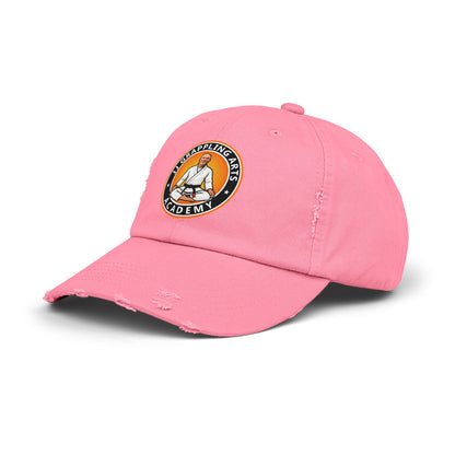 JJ Grappling Arts Academy Unisex Distressed Cap, 6 Colors