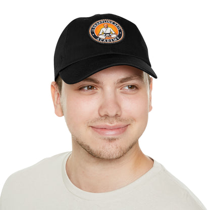 JJ Grappling Arts Academy UNISEX Dad Hat with Black Leather Patch, 4 Colors