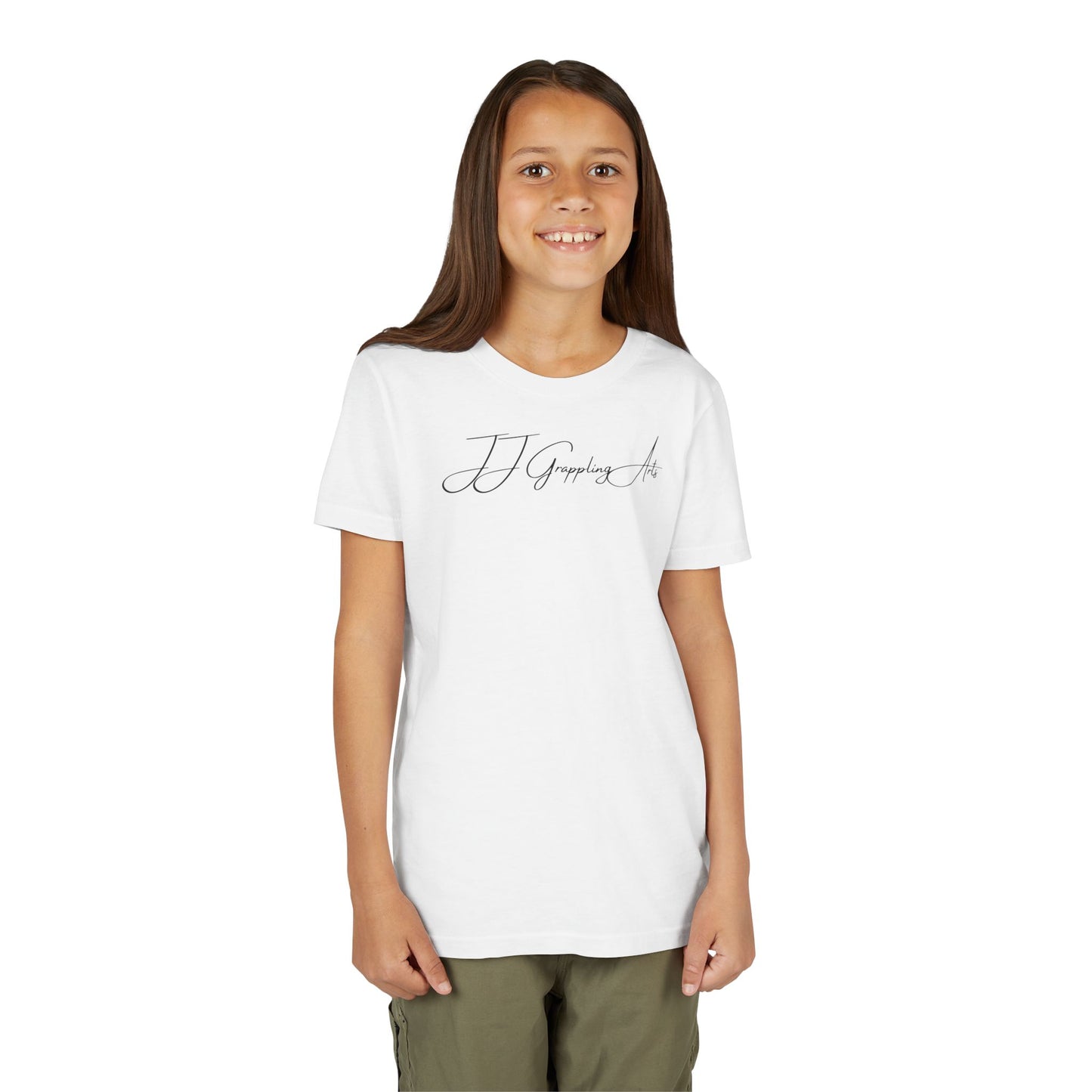 JJ Grappling Arts Signature Minimalist Youth Short Sleeve Tee, 4 Colors - Bella+Canvas