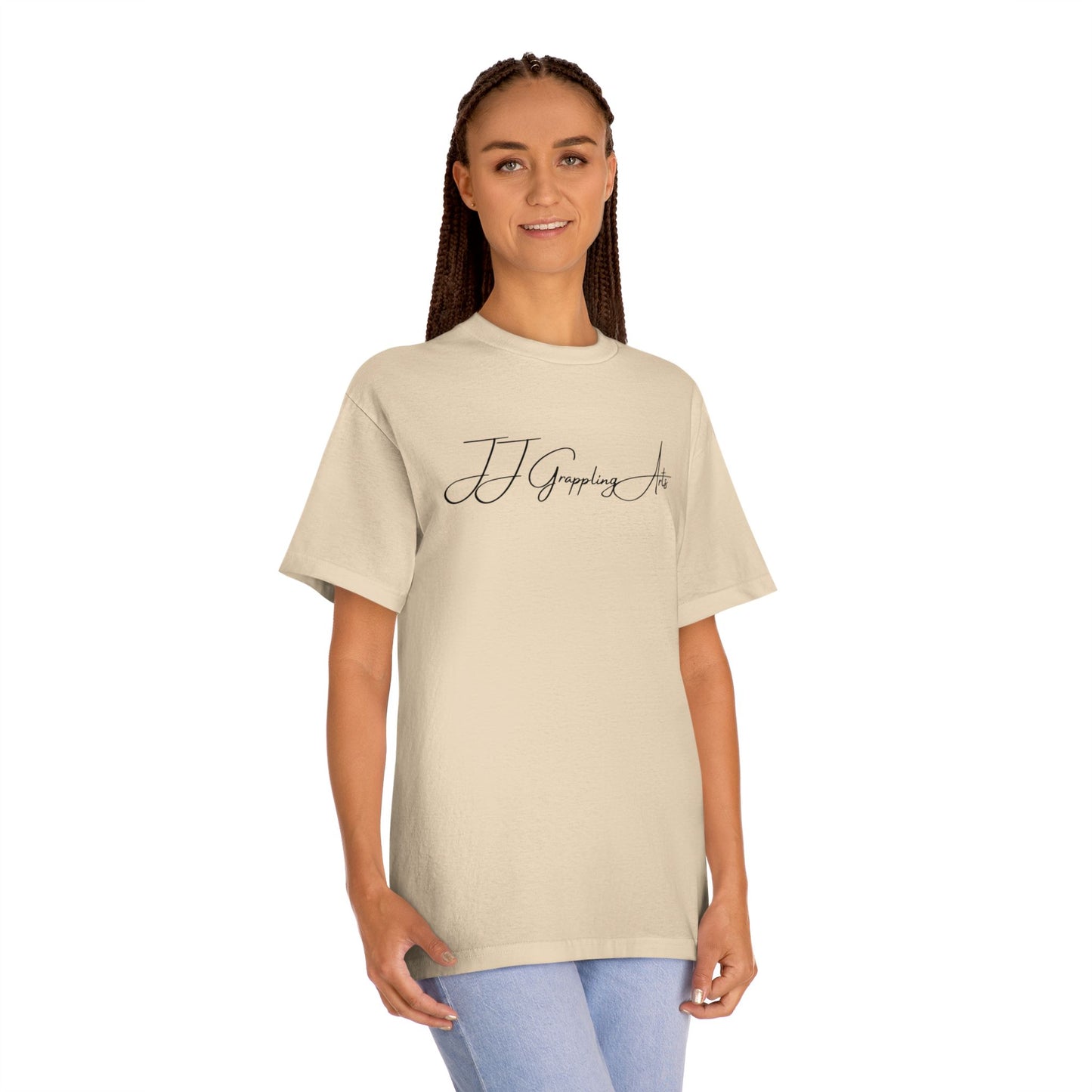 JJ Grappling Arts Signature Minimalist Unisex Classic Cotton Tee, 4 Colors - American Apparel Brand