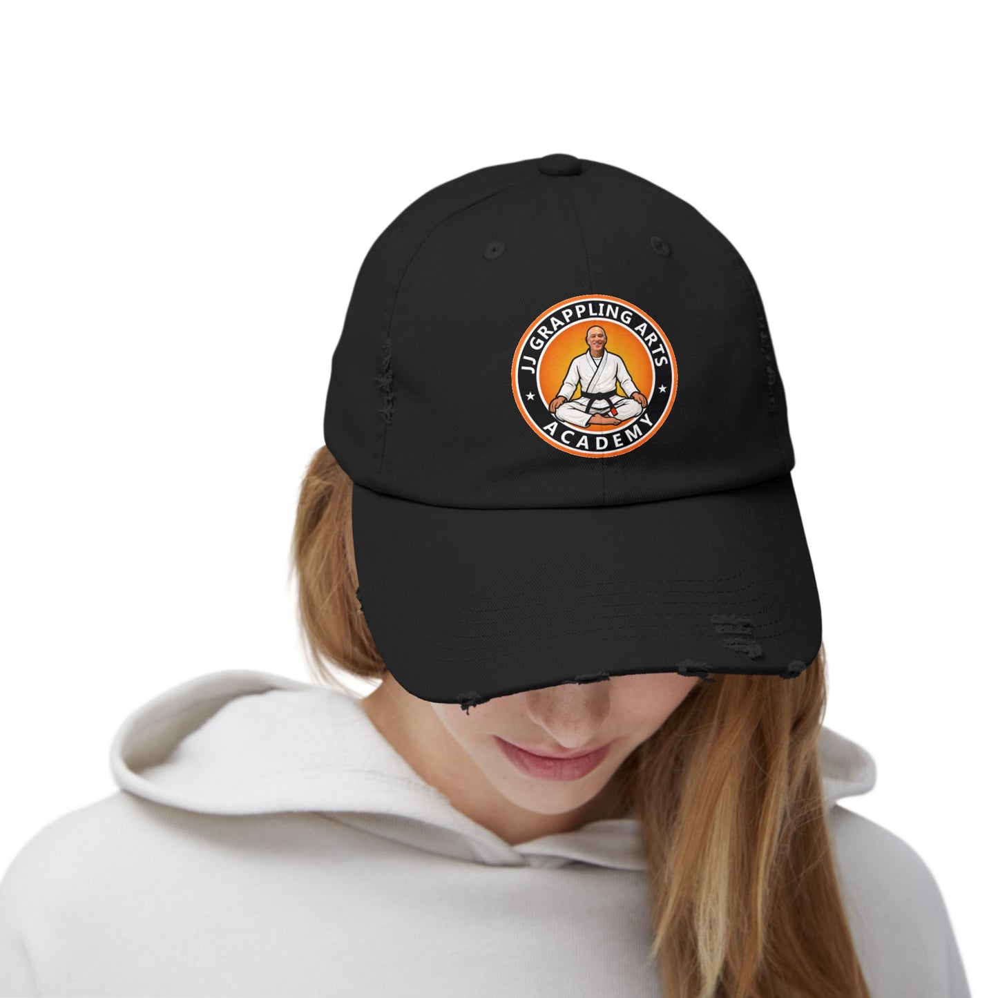 JJ Grappling Arts Academy Unisex Distressed Cap, 6 Colors
