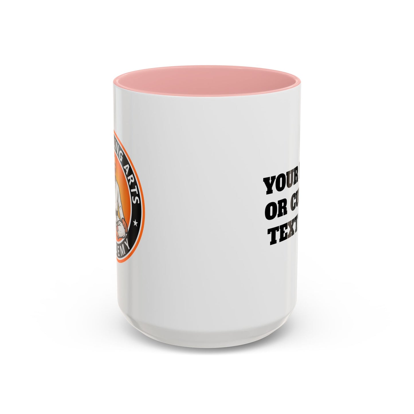 PERSONALIZED JJ Grappling Arts Academy Accent Handle Coffee Mug (11, 15oz), 5 colors