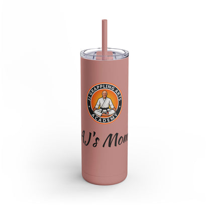 PERSONALIZED JJ Grappling Arts Academy Skinny Matte Tumbler, 20oz, 5 Colors