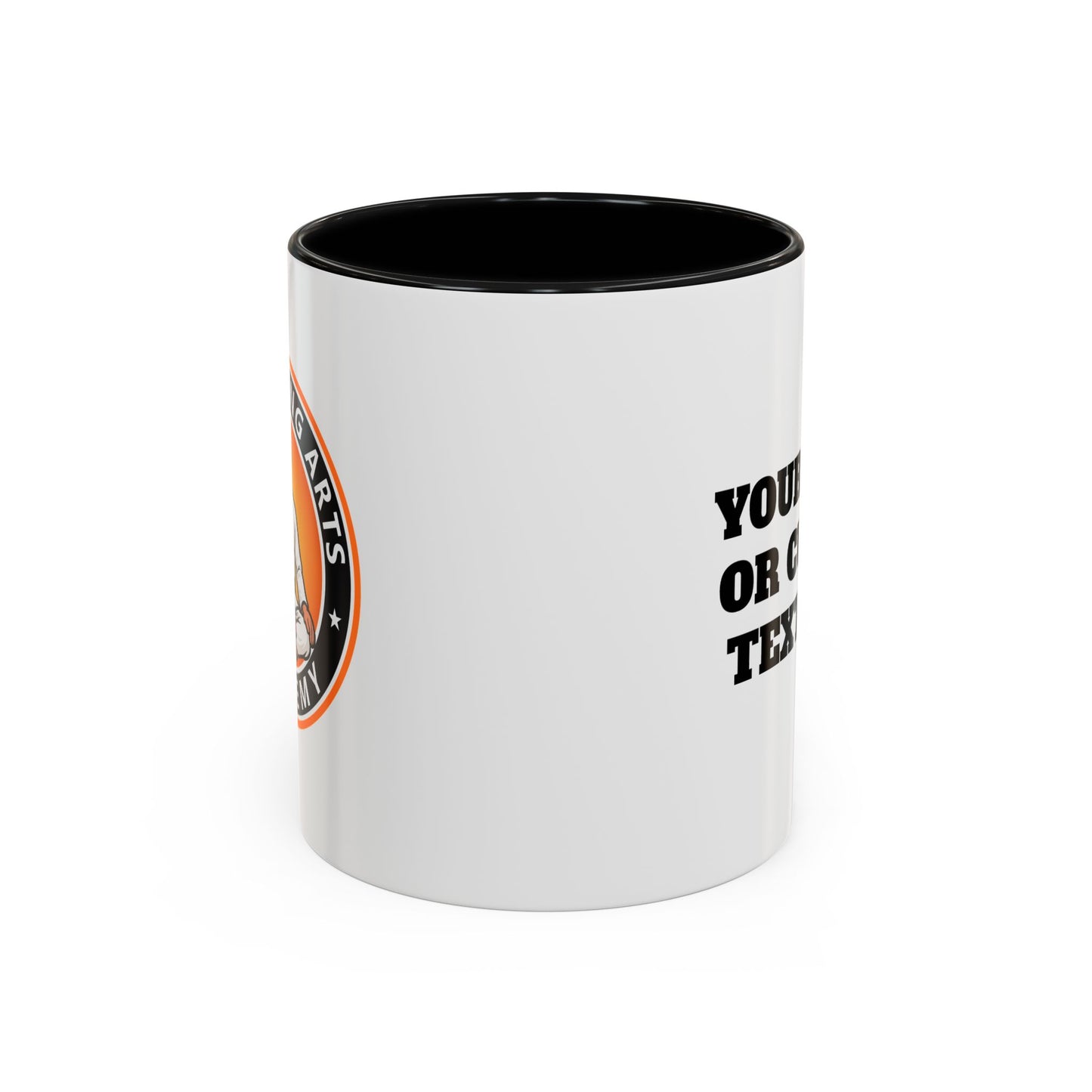PERSONALIZED JJ Grappling Arts Academy Accent Handle Coffee Mug (11, 15oz), 5 colors