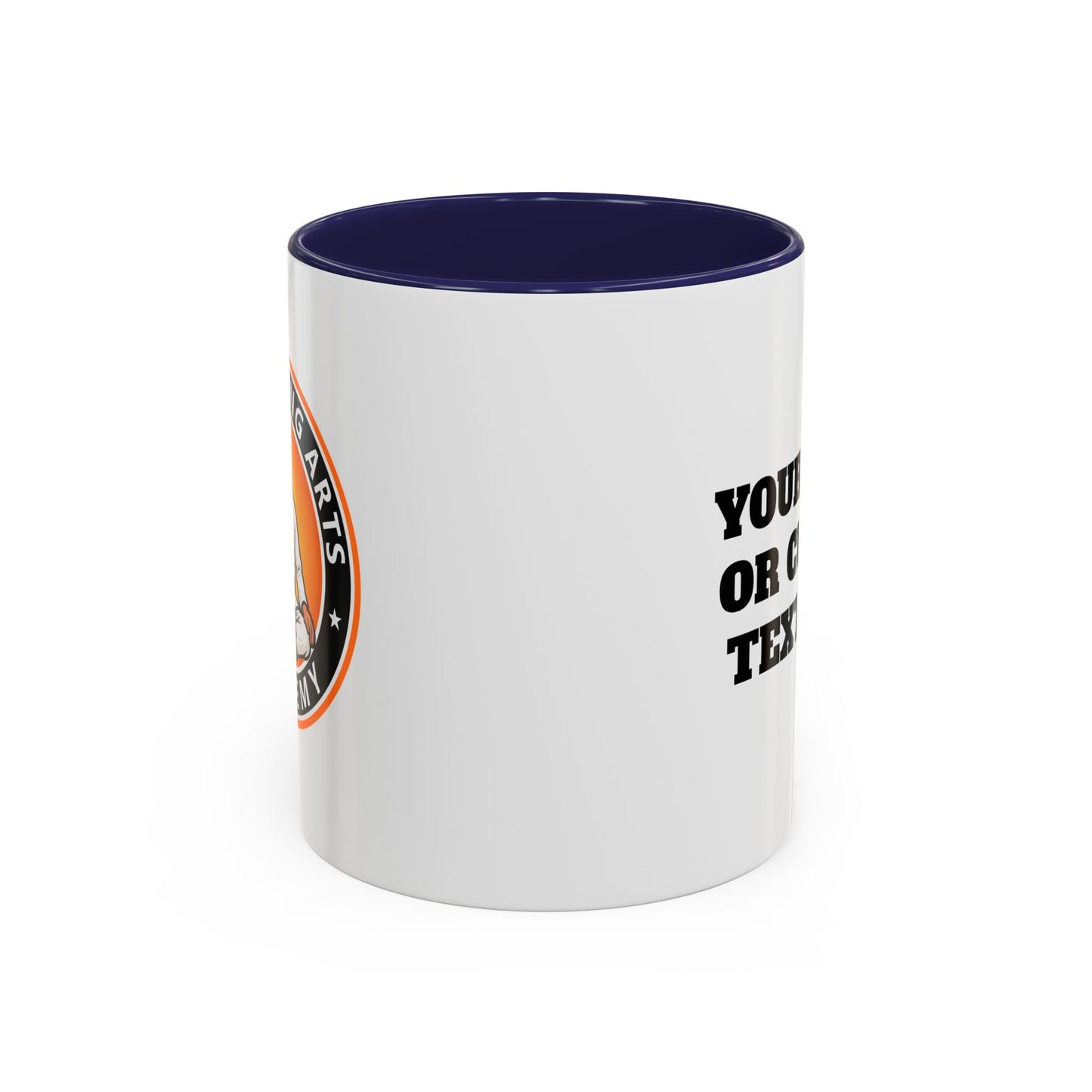 PERSONALIZED JJ Grappling Arts Academy Accent Handle Coffee Mug (11, 15oz), 5 colors