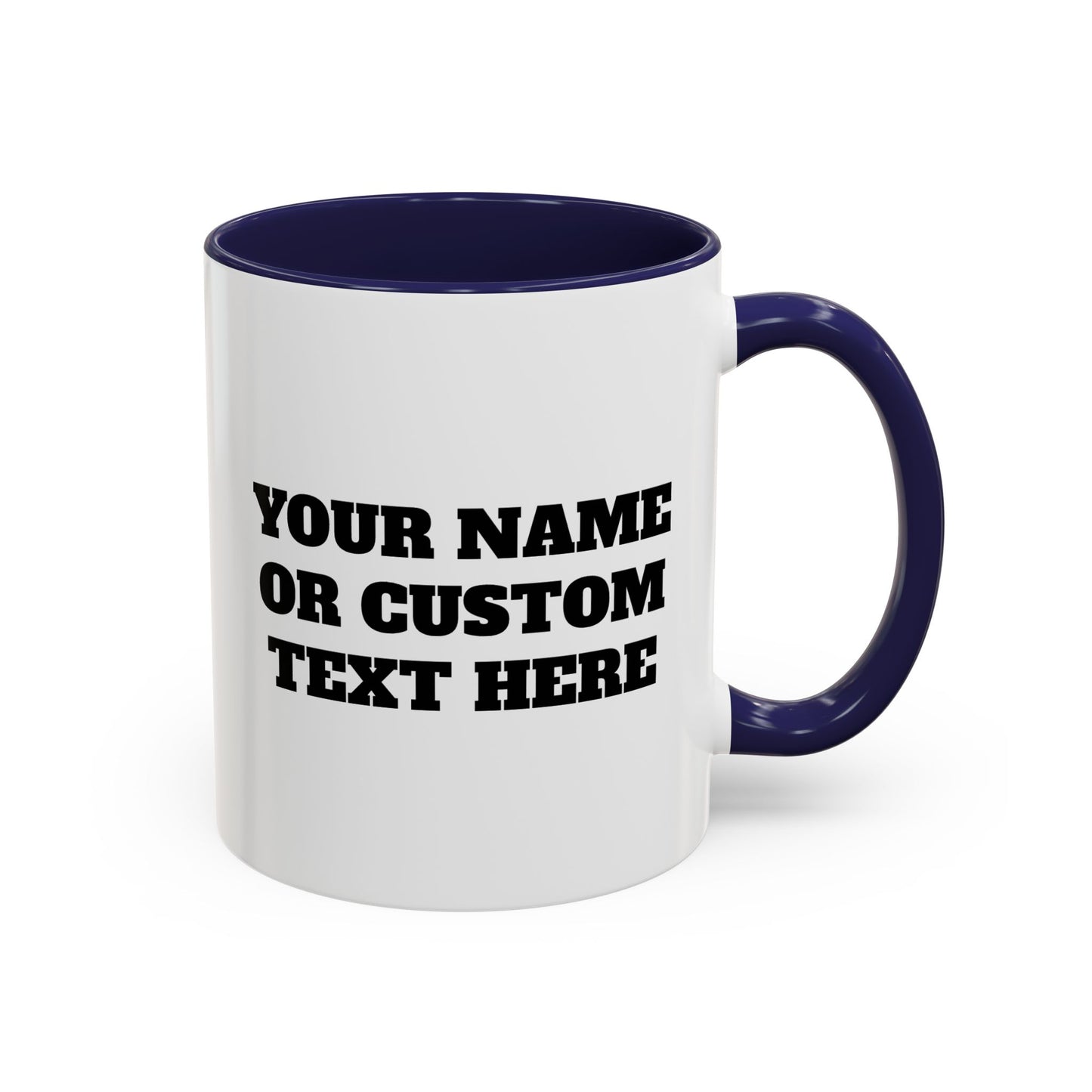 PERSONALIZED JJ Grappling Arts Academy Accent Handle Coffee Mug (11, 15oz), 5 colors