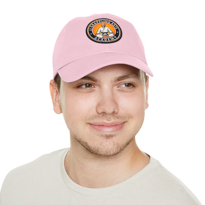 JJ Grappling Arts Academy UNISEX Dad Hat with Black Leather Patch, 4 Colors