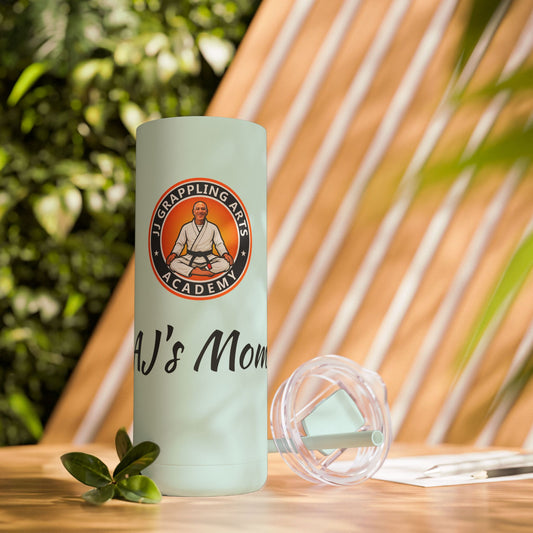 PERSONALIZED JJ Grappling Arts Academy Skinny Matte Tumbler, 20oz, 5 Colors
