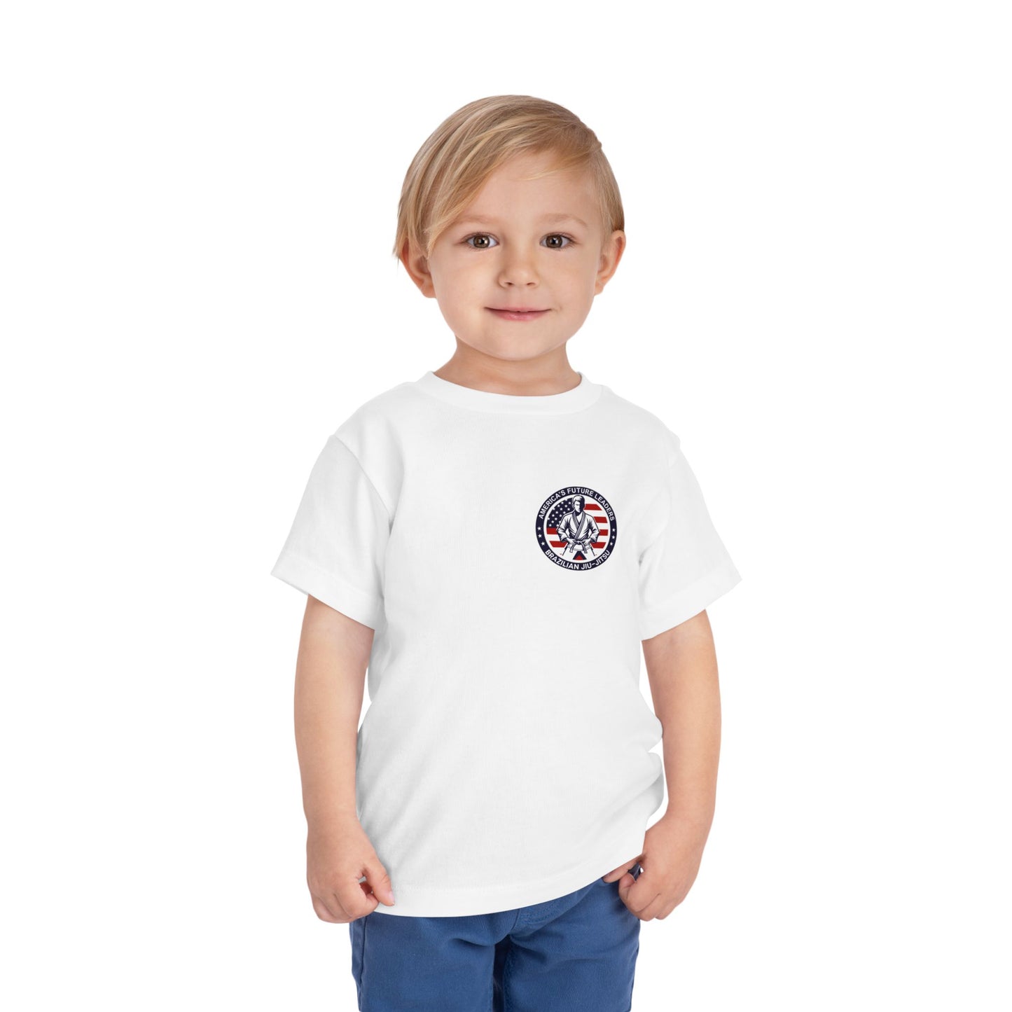 PERSONALIZABLE America's Future Leaders Brazilian Jiu Jitsu Toddler Size Short Sleeve Tee