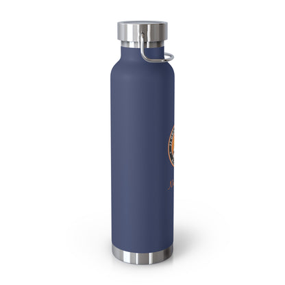PERSONALIZED JJ Grappling Arts Academy Copper Vacuum Insulated Bottle, 22oz, 7 Colors