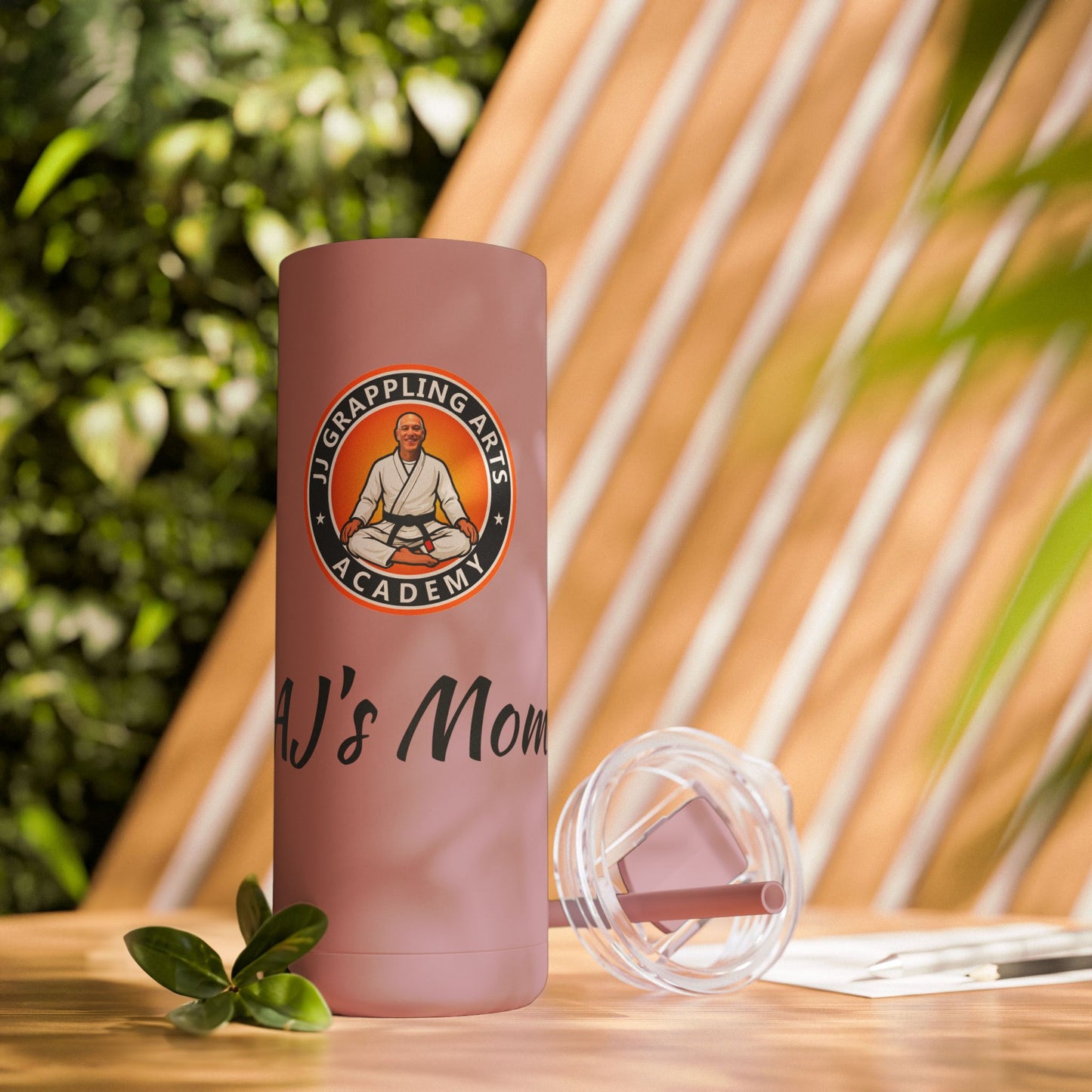 PERSONALIZED JJ Grappling Arts Academy Skinny Matte Tumbler, 20oz, 5 Colors