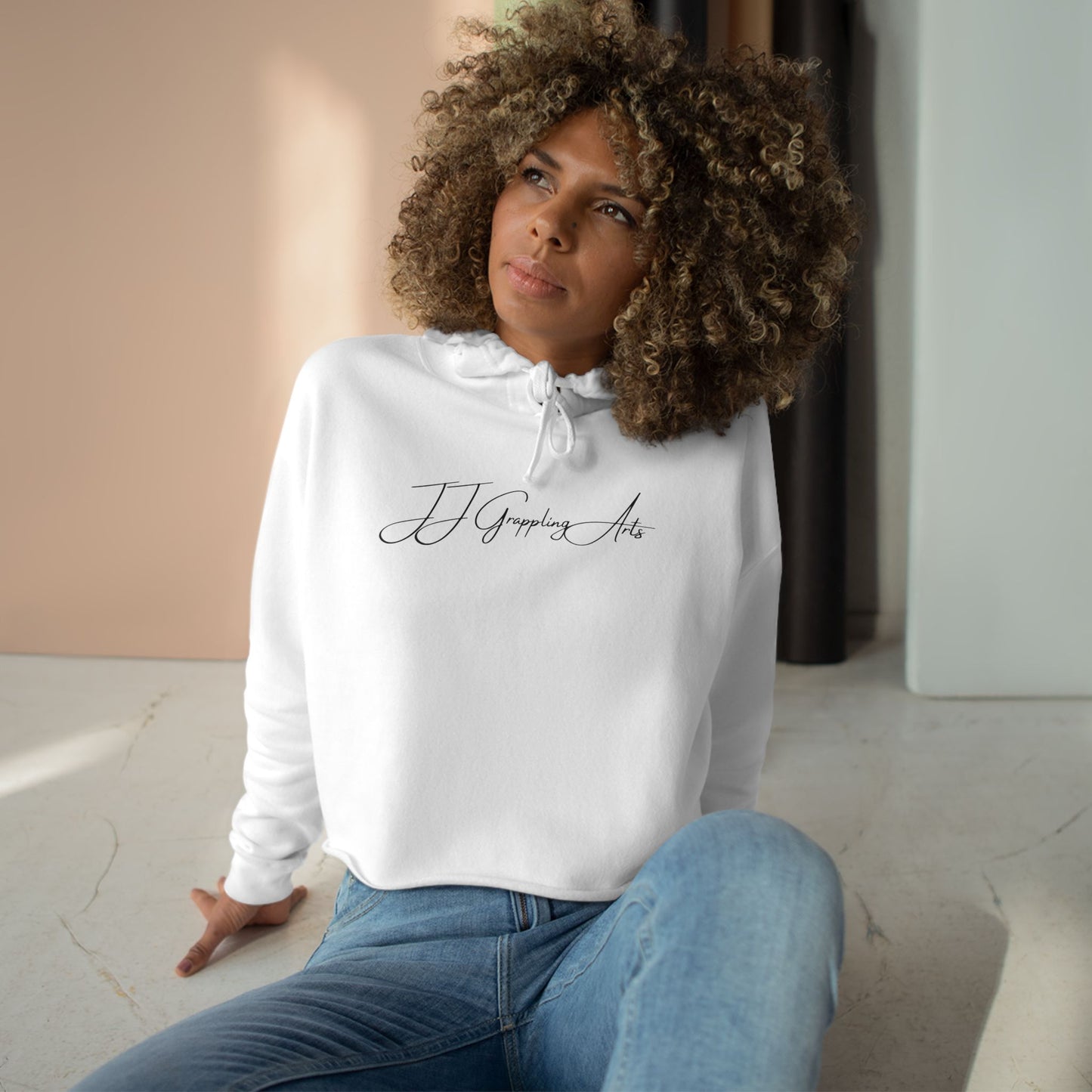 JJ Grappling Arts Signature Minimalist Women's Crop Hoodie, 3 Colors - Lane Seven
