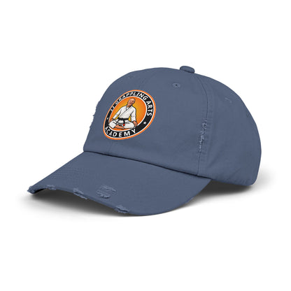 JJ Grappling Arts Academy Unisex Distressed Cap, 6 Colors