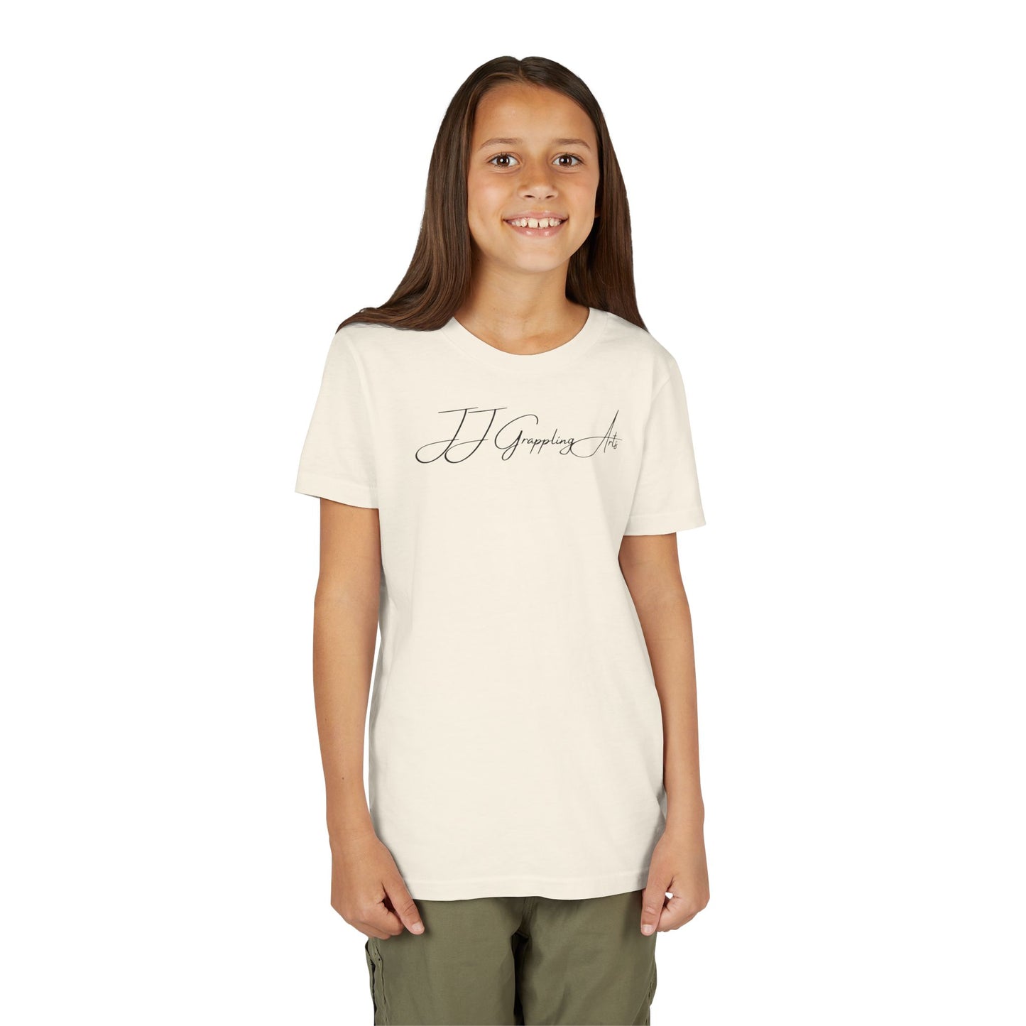 JJ Grappling Arts Signature Minimalist Youth Short Sleeve Tee, 4 Colors - Bella+Canvas