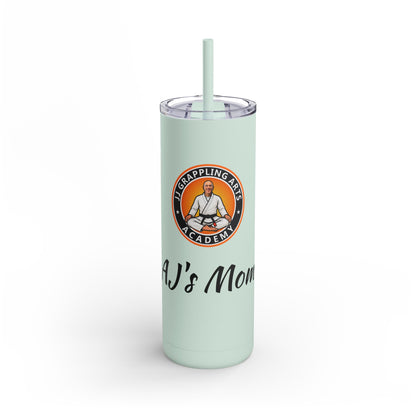 PERSONALIZED JJ Grappling Arts Academy Skinny Matte Tumbler, 20oz, 5 Colors
