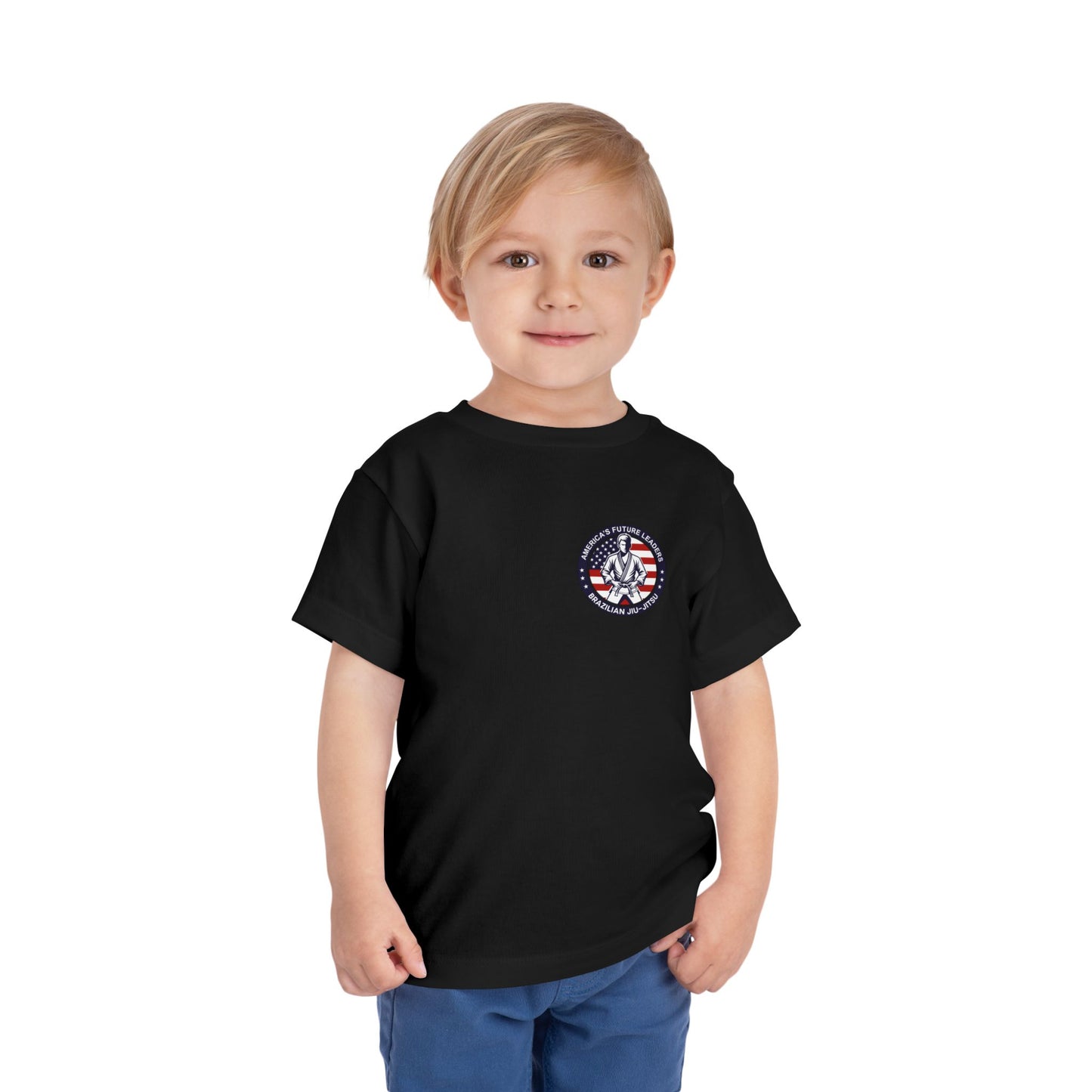 PERSONALIZABLE America's Future Leaders Brazilian Jiu Jitsu Toddler Size Short Sleeve Tee