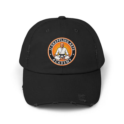 JJ Grappling Arts Academy Unisex Distressed Cap, 6 Colors