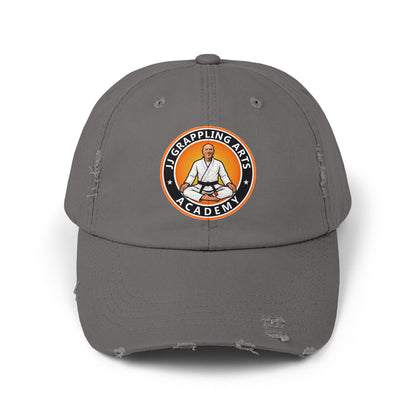 JJ Grappling Arts Academy Unisex Distressed Cap, 6 Colors