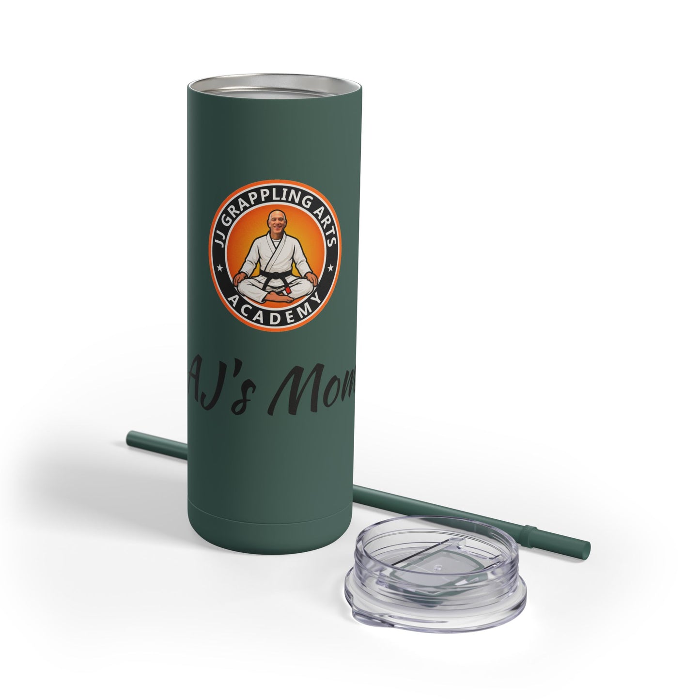 PERSONALIZED JJ Grappling Arts Academy Skinny Matte Tumbler, 20oz, 5 Colors