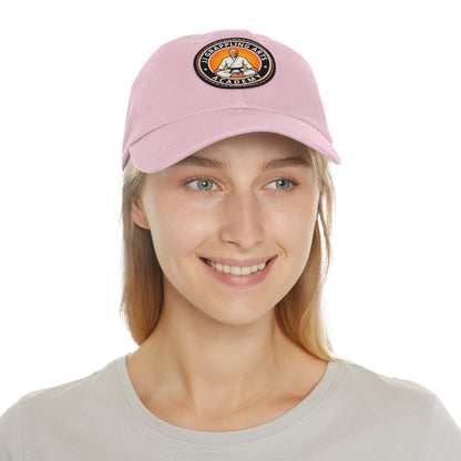 JJ Grappling Arts Academy UNISEX Dad Hat with Black Leather Patch, 4 Colors