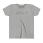 JJ Grappling Arts Signature Minimalist Youth Short Sleeve Tee, 4 Colors - Bella+Canvas