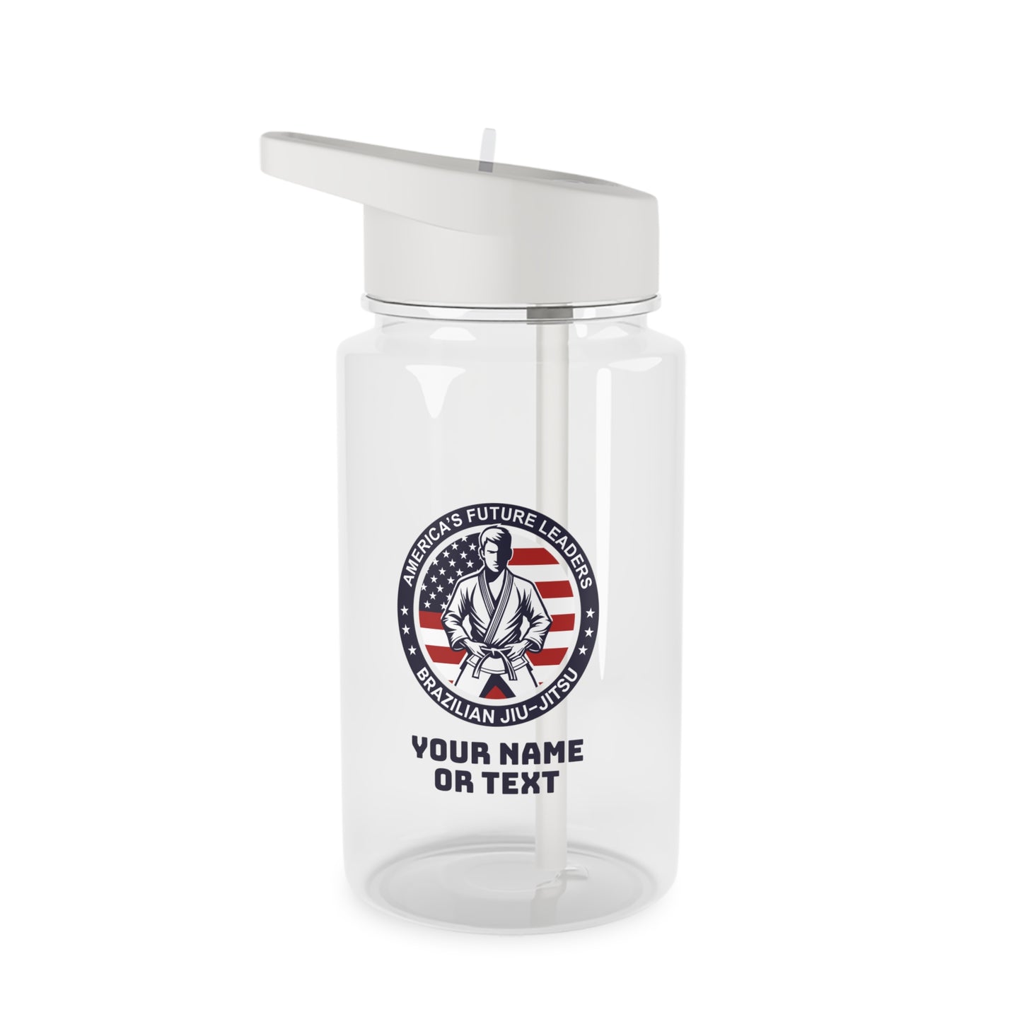 PERSONALIZABLE America's Future Leaders Brazilian Jiu Jitsu Tritan Water Bottle, 2 sizes