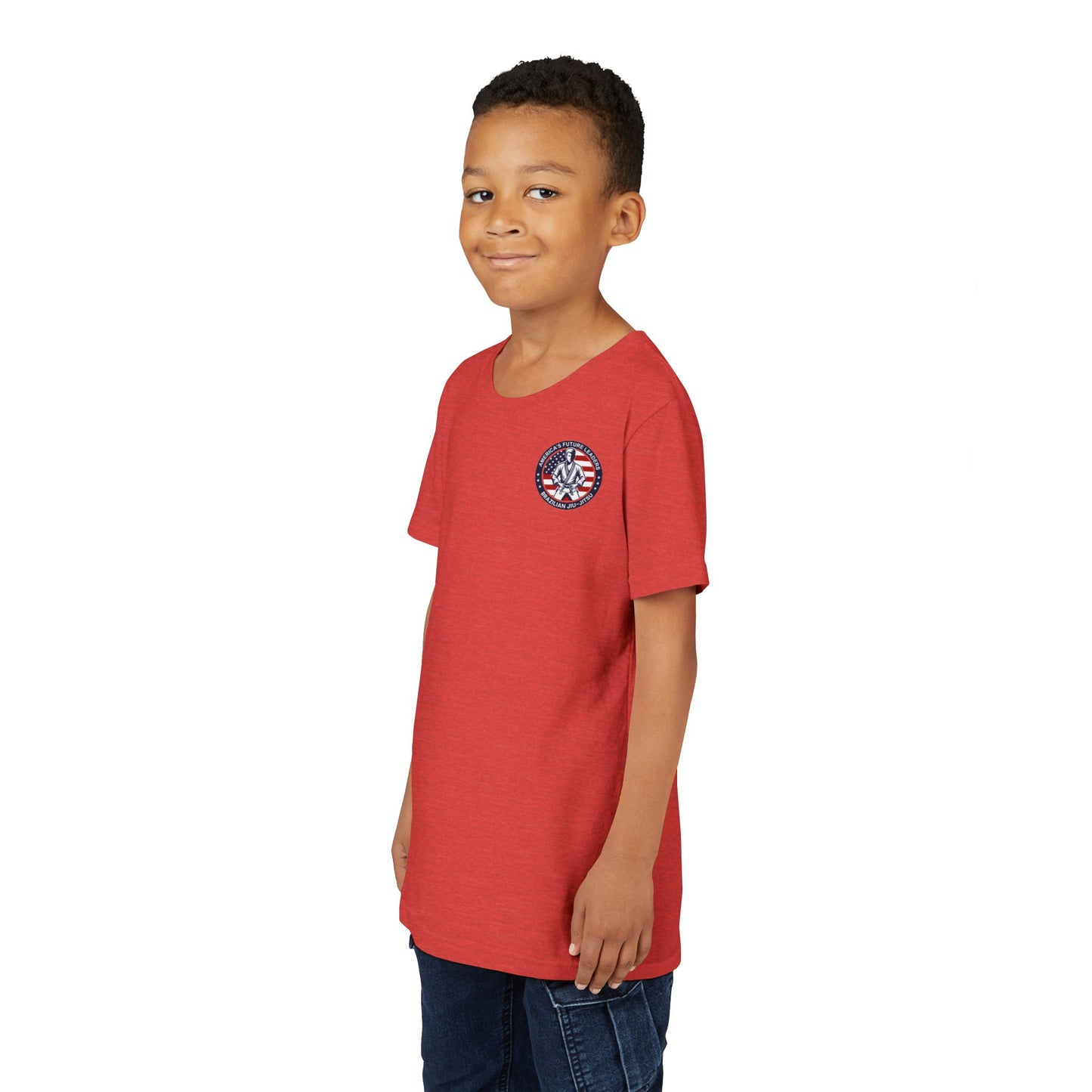 PERSONALIZABLE America's Future Leaders Brazilian Jiu Jitsu Youth Short Sleeve Tee