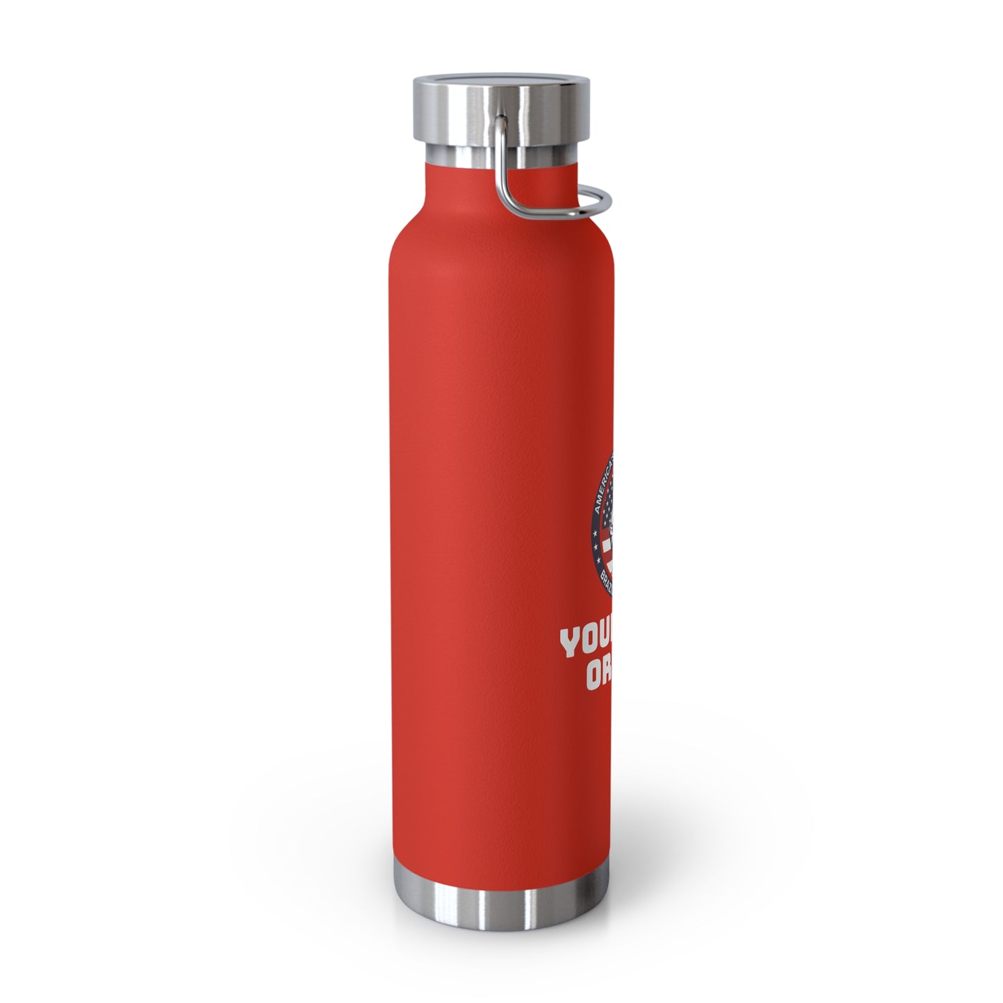 PERSONALIZABLE America's Future Leaders Brazilian Jiu Jitsu Copper Vacuum Insulated Bottle, 22oz