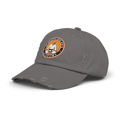 JJ Grappling Arts Academy Unisex Distressed Cap, 6 Colors