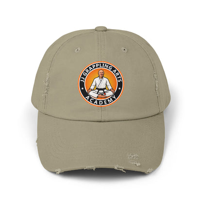 JJ Grappling Arts Academy Unisex Distressed Cap, 6 Colors