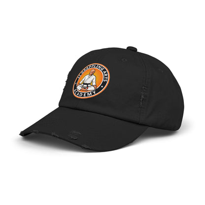 JJ Grappling Arts Academy Unisex Distressed Cap, 6 Colors
