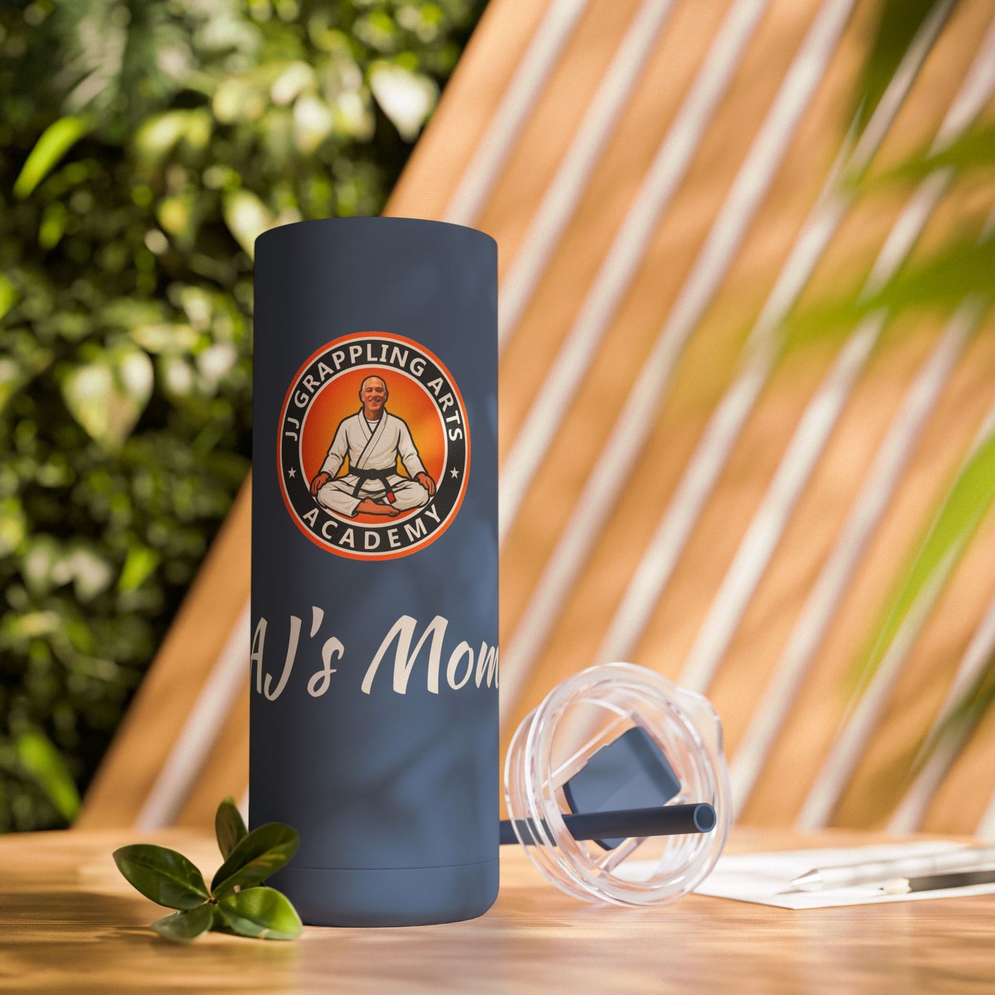 PERSONALIZED JJ Grappling Arts Academy Skinny Matte Tumbler, 20oz, 5 Colors