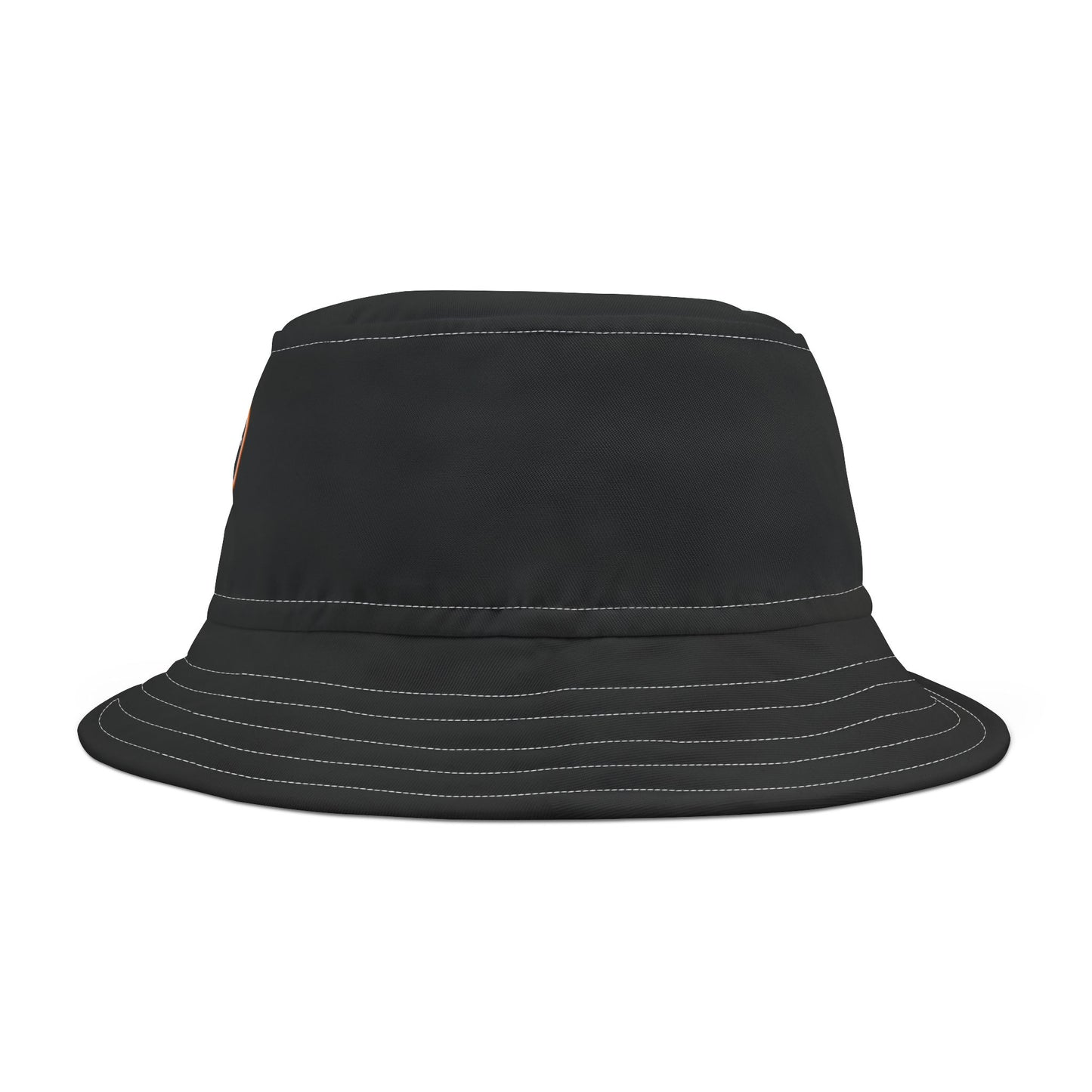 JJ Grappling Arts Academy Unisex Bucket Hat Black with Orange Brim