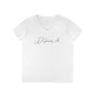 JJ Grappling Arts Signature Minimalist Ladies' V-Neck T-Shirt, 3 Colors - Gildan