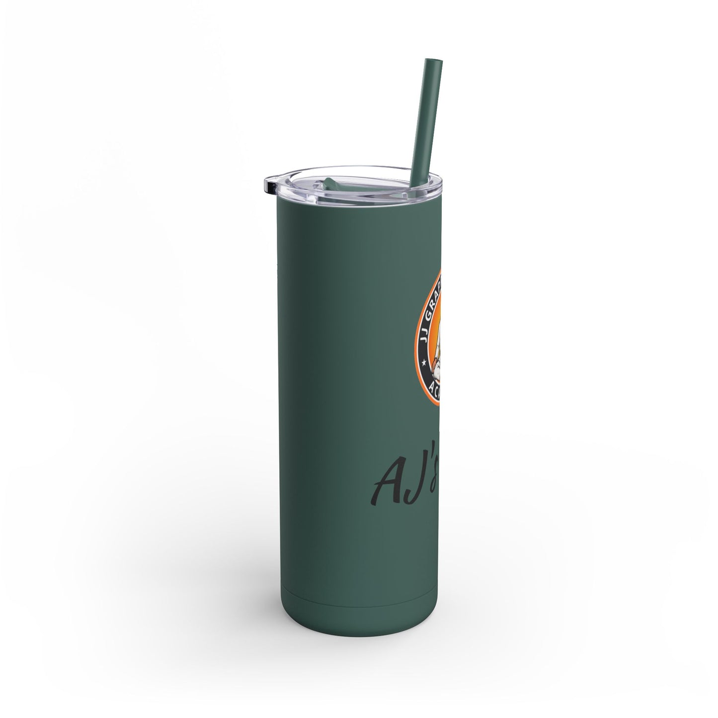 PERSONALIZED JJ Grappling Arts Academy Skinny Matte Tumbler, 20oz, 5 Colors