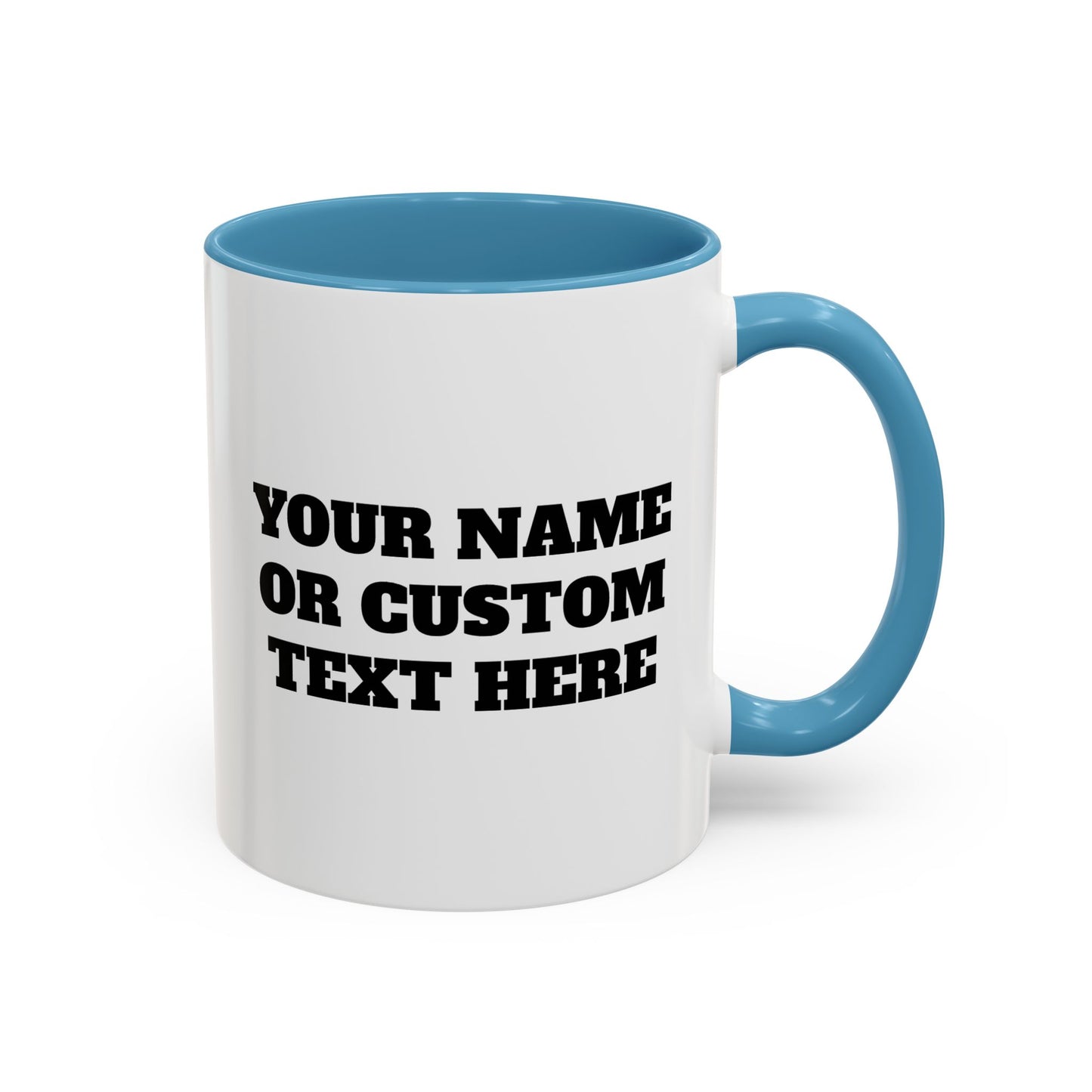 PERSONALIZED JJ Grappling Arts Academy Accent Handle Coffee Mug (11, 15oz), 5 colors