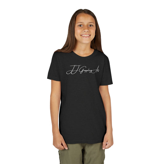 JJ Grappling Arts Signature Minimalist Youth Short Sleeve Tee, 4 Colors - Bella+Canvas