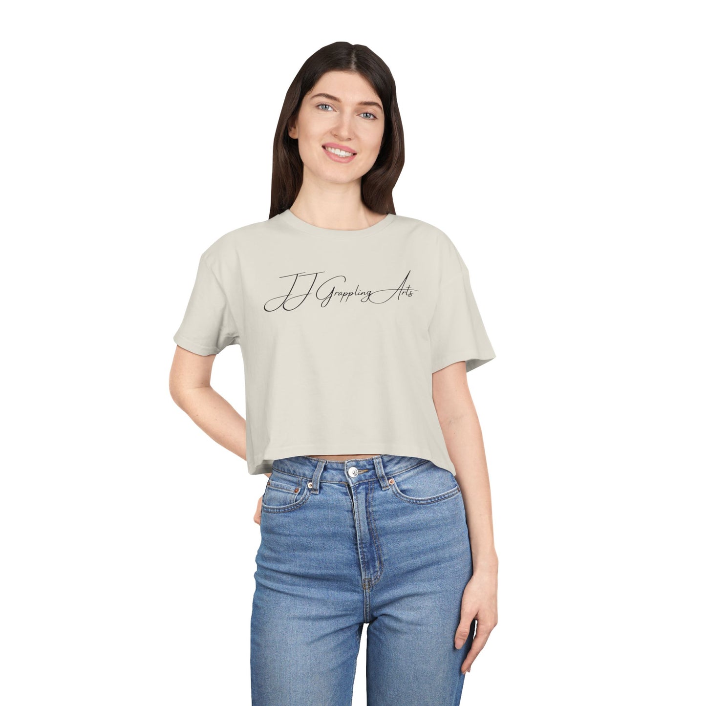JJ Grappling Arts Signature Minimalist Women's Festival Crop Tee