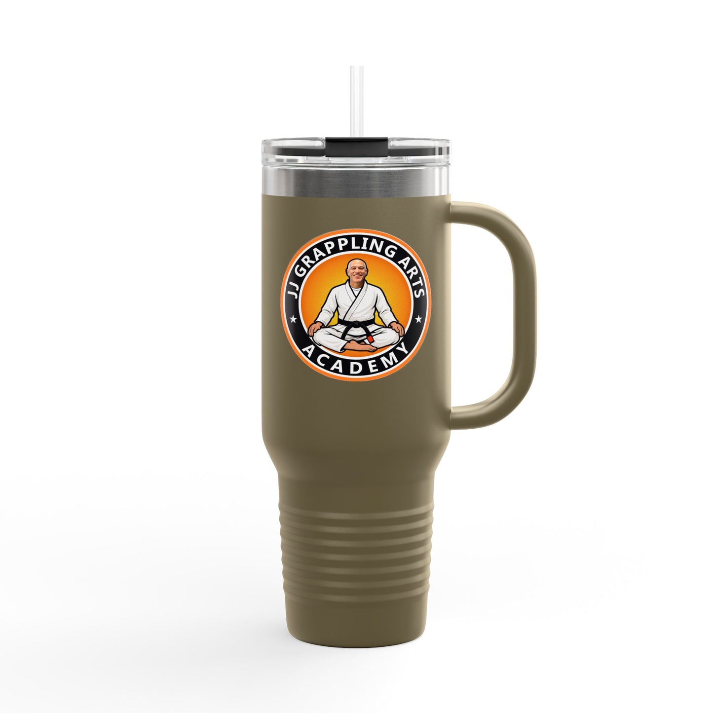 PERSONALIZED JJ Grappling Arts Academy Insulated Travel Mug, 40oz, 8 Colors