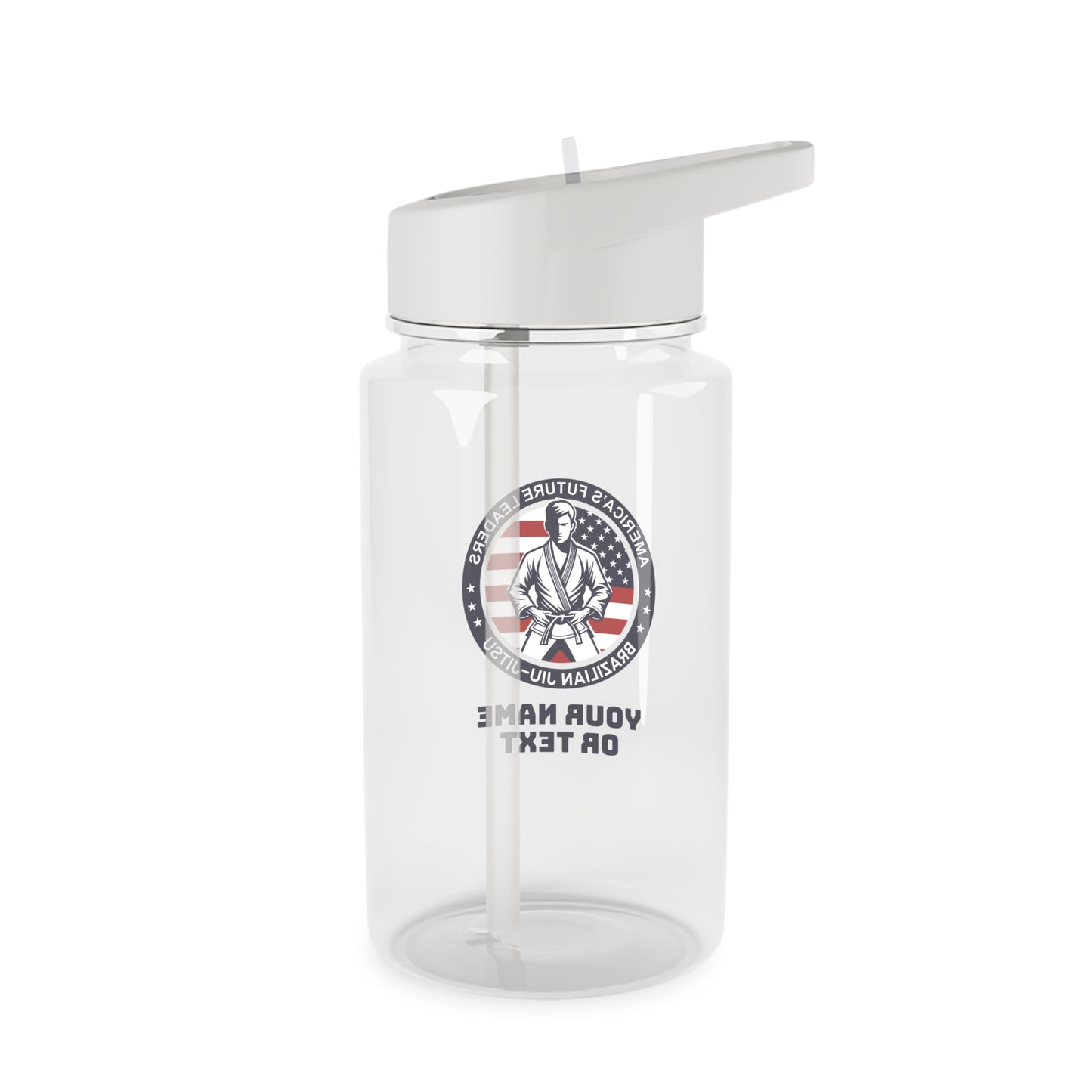 PERSONALIZABLE America's Future Leaders Brazilian Jiu Jitsu Tritan Water Bottle, 2 sizes