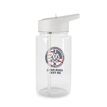 PERSONALIZABLE America's Future Leaders Brazilian Jiu Jitsu Tritan Water Bottle, 2 sizes