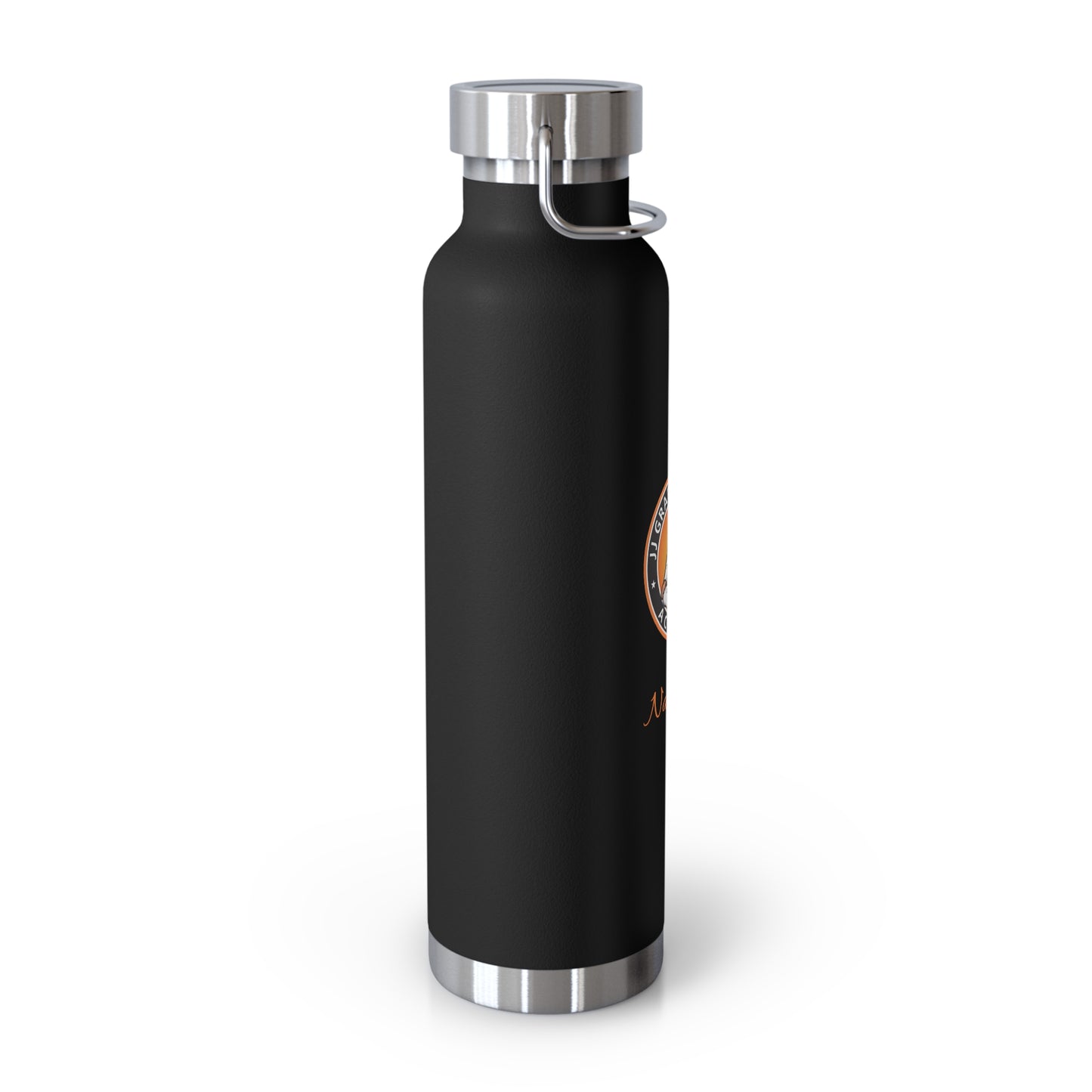 PERSONALIZED JJ Grappling Arts Academy Copper Vacuum Insulated Bottle, 22oz, 7 Colors
