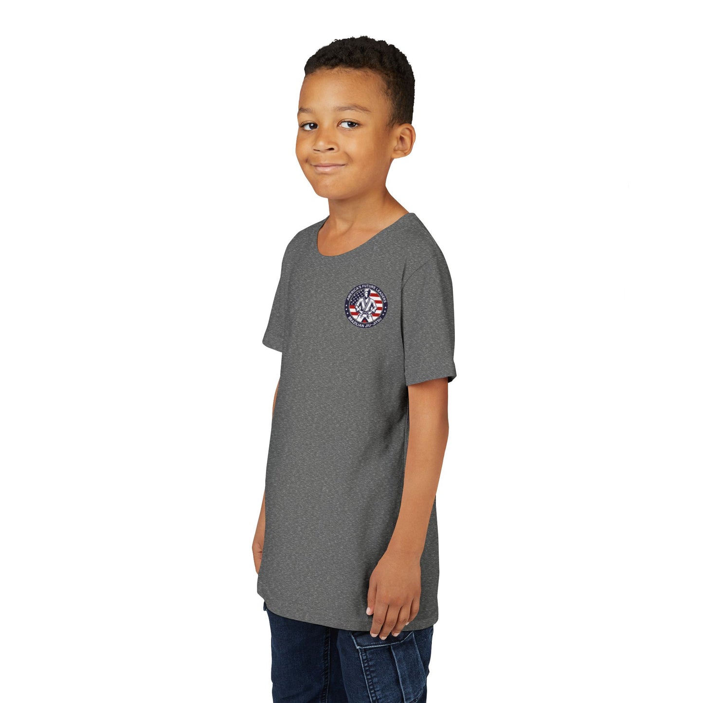 PERSONALIZABLE America's Future Leaders Brazilian Jiu Jitsu Youth Short Sleeve Tee