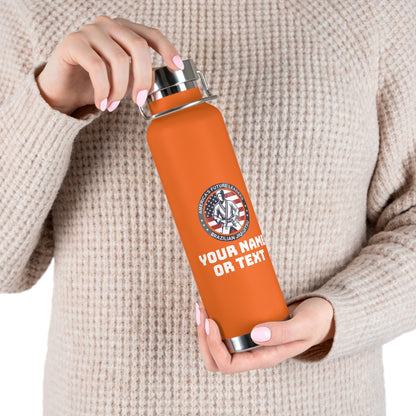 PERSONALIZABLE America's Future Leaders Brazilian Jiu Jitsu Copper Vacuum Insulated Bottle, 22oz