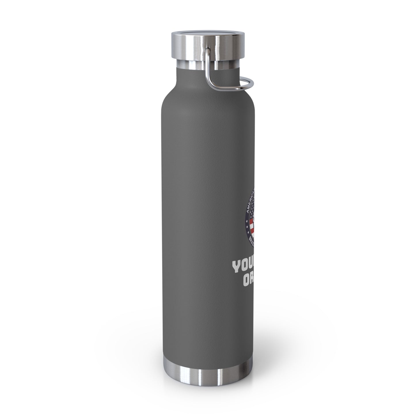 PERSONALIZABLE America's Future Leaders Brazilian Jiu Jitsu Copper Vacuum Insulated Bottle, 22oz