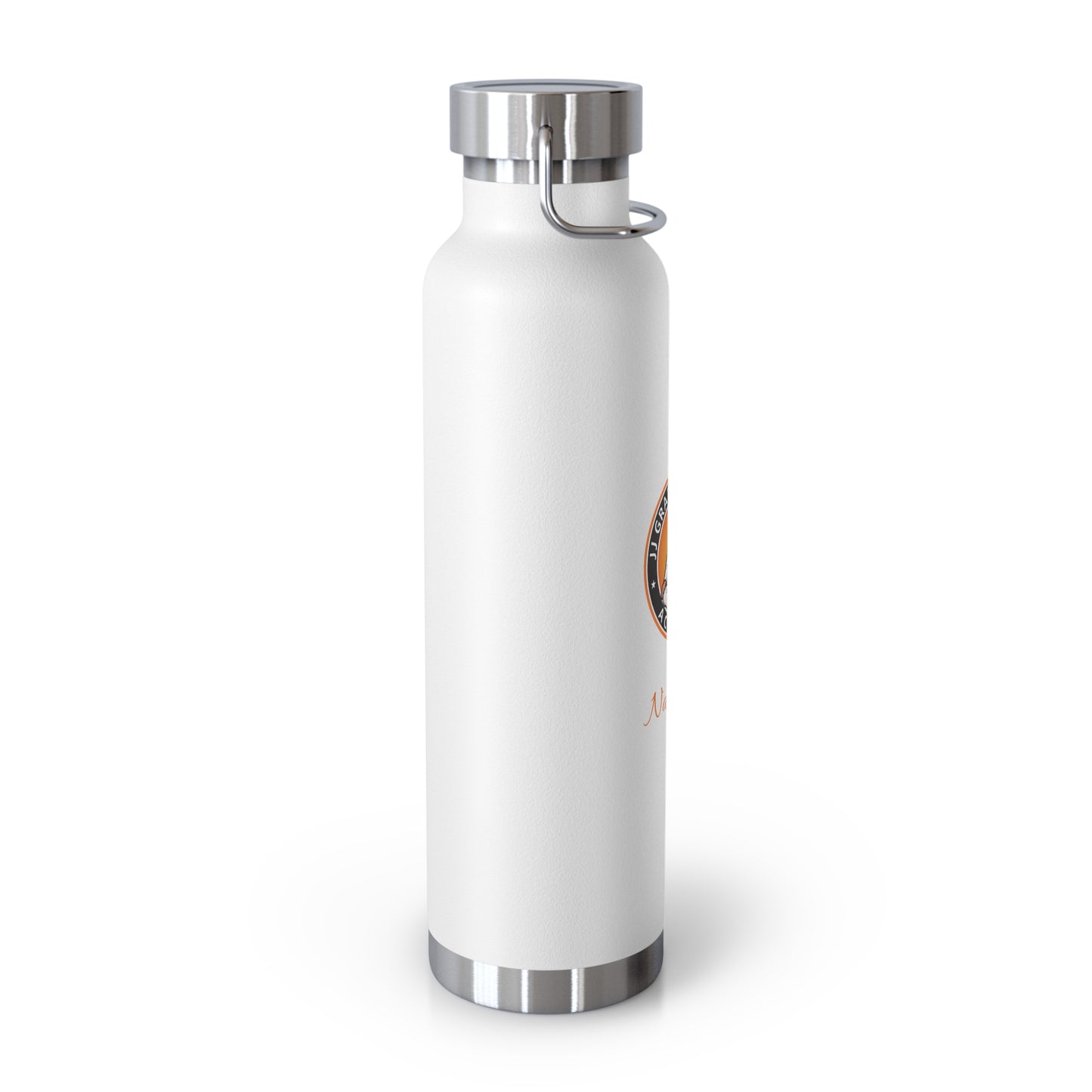 PERSONALIZED JJ Grappling Arts Academy Copper Vacuum Insulated Bottle, 22oz, 7 Colors