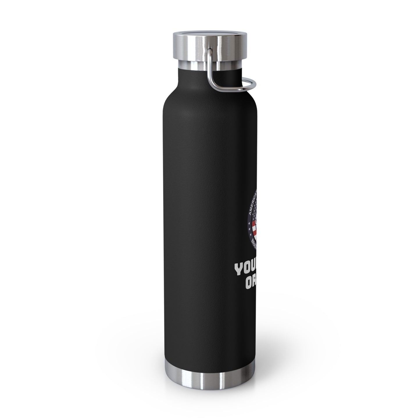 PERSONALIZABLE America's Future Leaders Brazilian Jiu Jitsu Copper Vacuum Insulated Bottle, 22oz