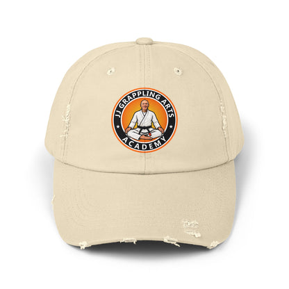 JJ Grappling Arts Academy Unisex Distressed Cap, 6 Colors