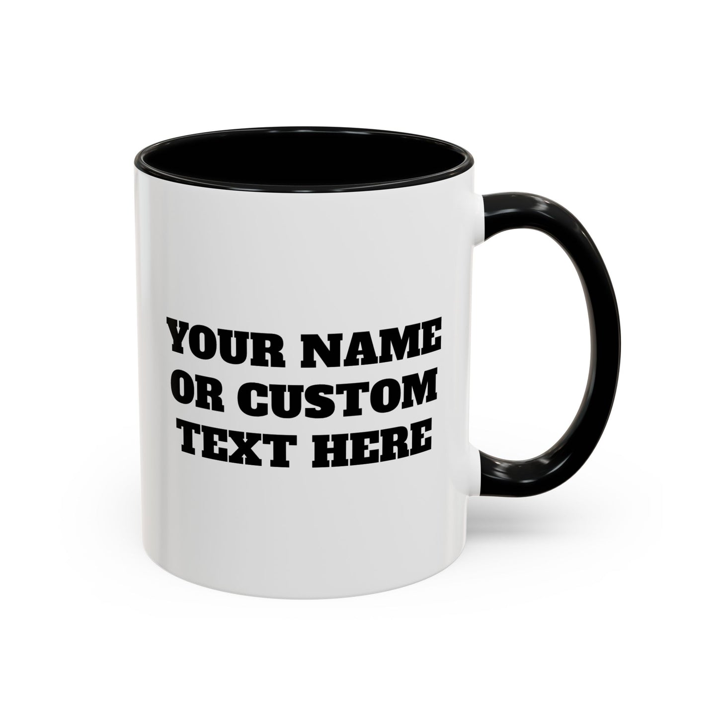 PERSONALIZED JJ Grappling Arts Academy Accent Handle Coffee Mug (11, 15oz), 5 colors