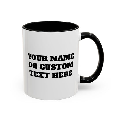 PERSONALIZED JJ Grappling Arts Academy Accent Handle Coffee Mug (11, 15oz), 5 colors